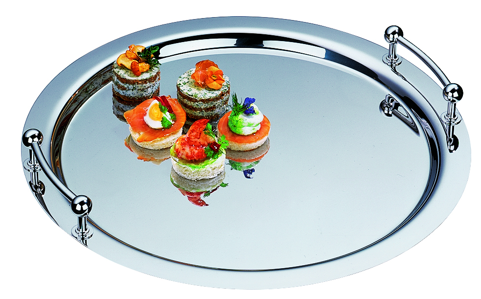 Поднос с ручками круглый Bistro